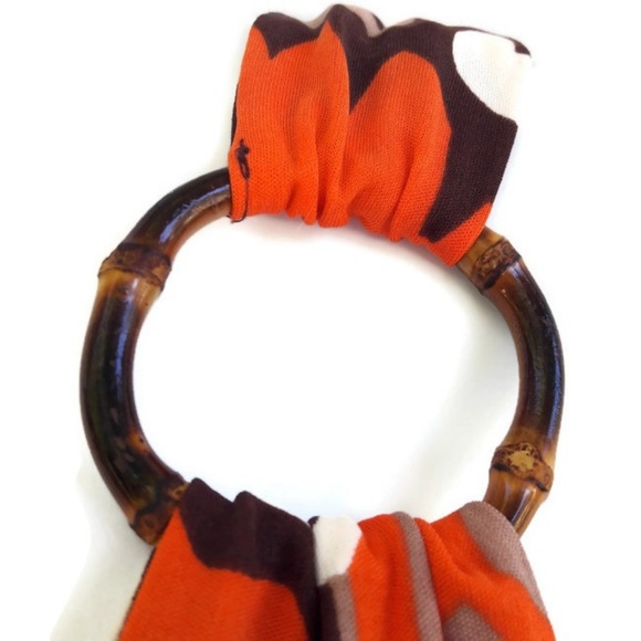 SiLK Milly Knit Dress Fit Flare Plunging V Neck Mod Bamboo O Ring Side Zip USA P - Picture 3 of 8